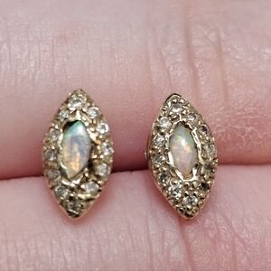 Elisa Solomon Solid Gold Evil Eye Earrings (Pair)